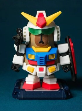 3D printing magnetic suction mecha figurine toy ornament