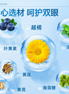修正叶黄素花青素虾青素水凝胶眼罩膜眼贴补水滋润官方官网正品店