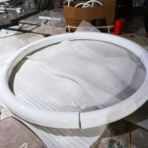 透明亚克力管法兰开孔攻丝有机玻璃圆管热弯防尘实验器材加工定制 - 图0