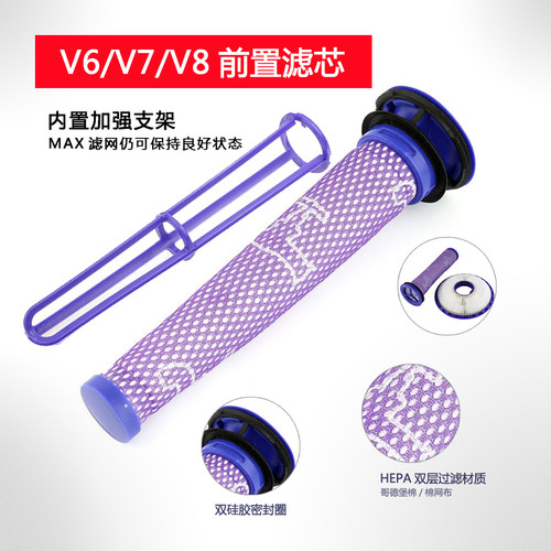 适配戴森Dyson吸尘器配件V6 V8 V10 V11滤网V7除螨前置后置滤芯 - 图0