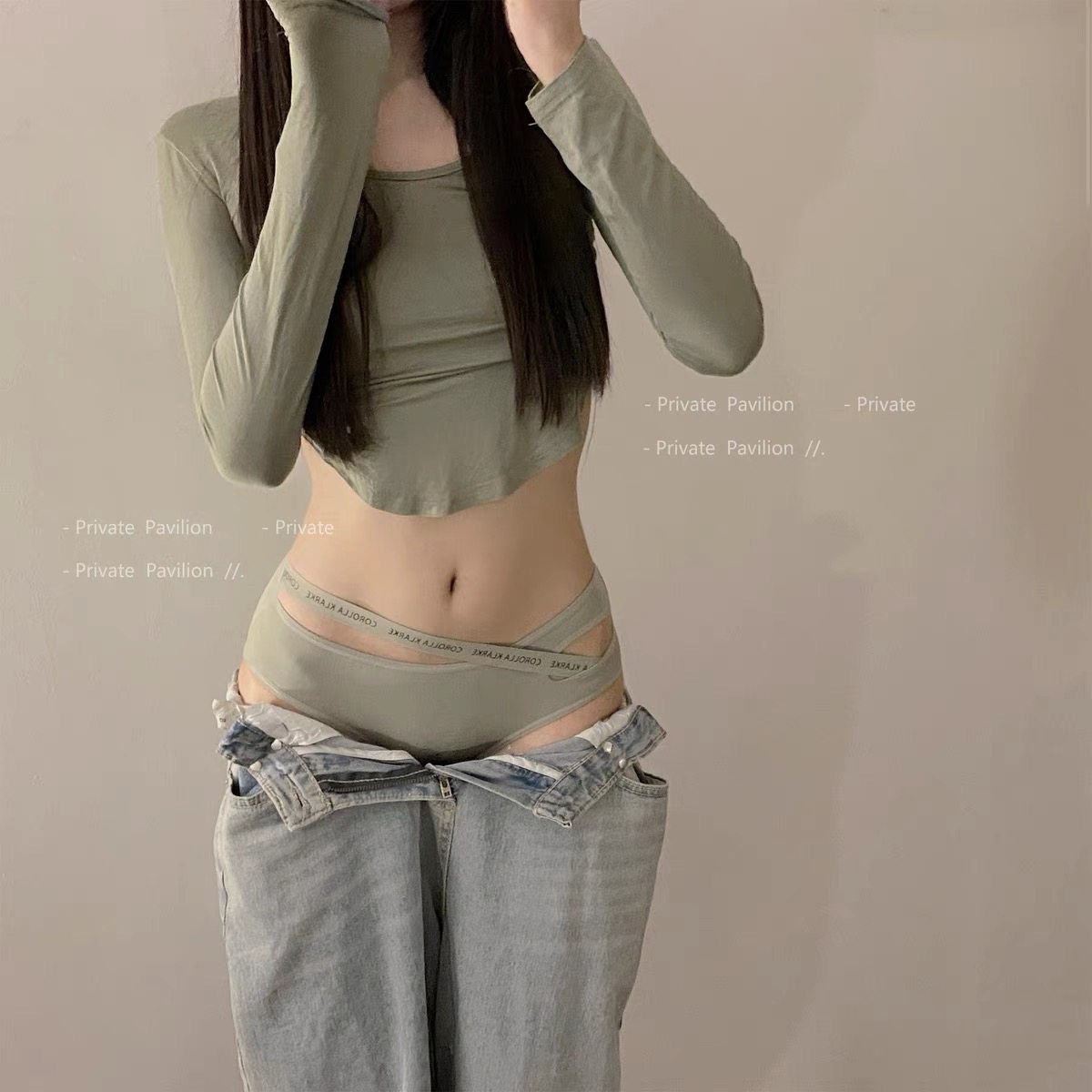 内裤女纯棉抗菌裆性感2024新款中腰无痕镂空欧美字母带女士三角裤,淘宝优惠券,粉丝福利购,淘宝优惠卷