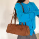 2025 new autumn and winter suede all-match bowling bag