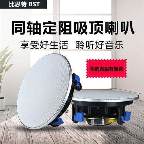 背景音乐环绕重低音家用定阻吸顶喇叭音箱店铺嵌入式天花吊顶音响 - 图3