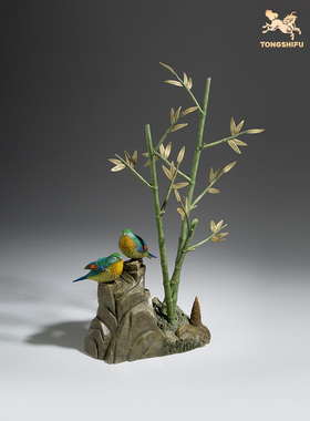 铜师傅铜摆件《竹报平安》创意