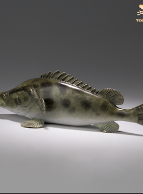 铜师傅《贵余》客厅桌面铜鱼摆件 家居装饰工艺品