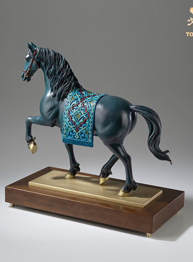 铜师傅《安达卢西亚马》办公室铜马摆件 家居装饰品 搬家开业礼物