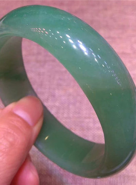 养人玉石手镯天然绿东陵玉手镯