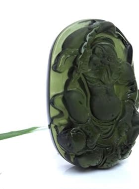 天然捷克陨石钟馗送礼男女款吊坠