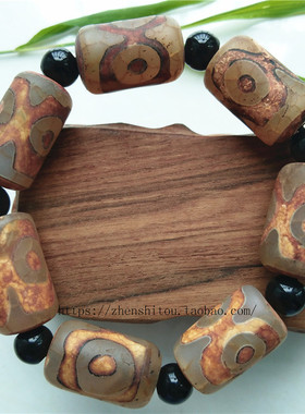 天竺玛瑙桶珠手链男女圆柱手串