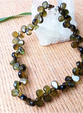 天然黄碧玺滴水手链流星雨公主