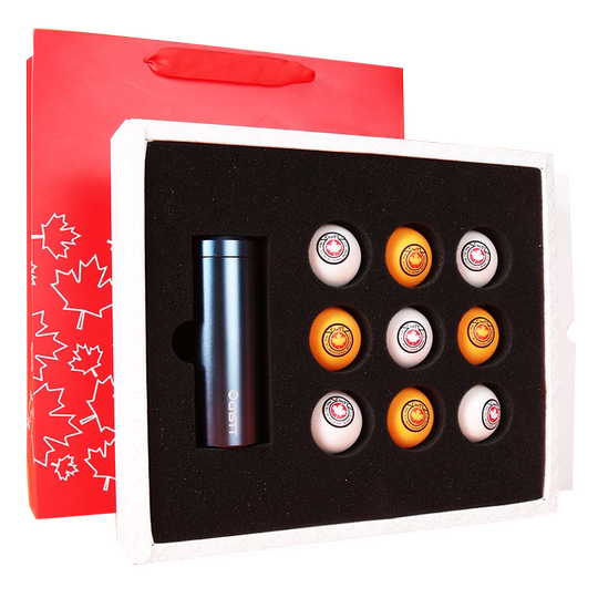Table tennis creative gift metal ball can gift box bag