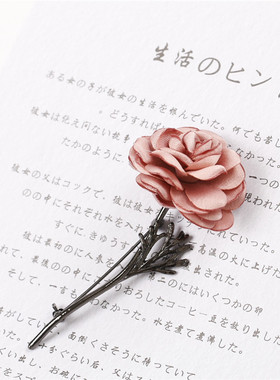 日韩女时尚西装树枝立体花胸针
