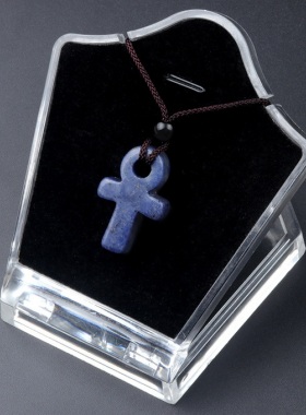 【茜茜珠饰】水晶玛瑙石安卡十字架项链埃及生命符号石头 16色