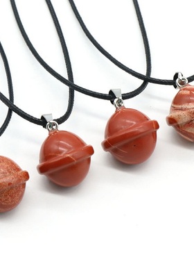 【茜茜珠饰】小行星吊坠天然水晶石迷你银河行星UFO立体宇宙 14色