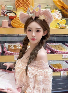 玲娜贝儿梦幻庆典皇冠发箍可爱达菲高颅顶游乐园拍照发卡洗脸头箍