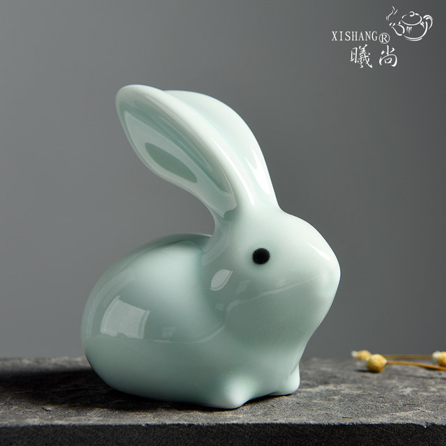ຊຸດຊາຕົກແຕ່ງ zodiac sign Rabbit ornaments ceramic