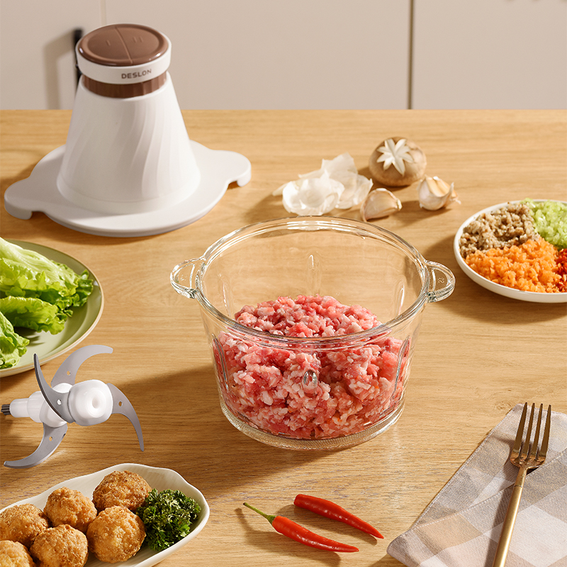 德世朗绞肉机4叶刀家用全自动多功能料理机小型电动搅拌机