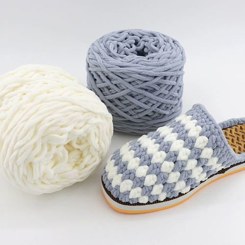 Клубок пряжи ручной работы, туфли, тапочки подходит для мужчин и женщин, плетеный шарф, «сделай сам»