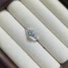 High carbon diamond 925 silver ring closed size 12