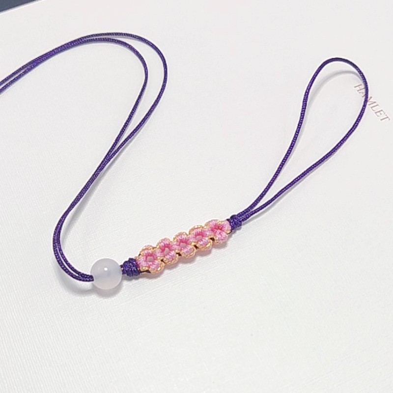 手机链绳半成品手工编织桃花结diy中国风配件钥匙扣包包挂件 - 图2