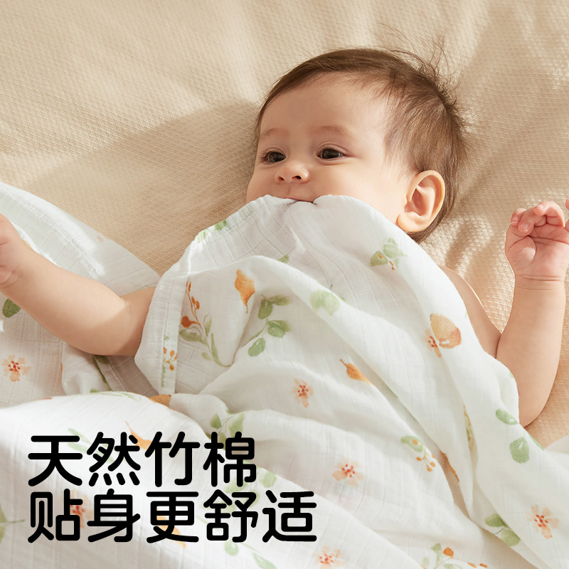 可优比新生婴儿包单襁褓初生抱被宝宝包巾包被春秋夏季薄款产房 - 图1