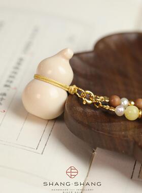 Shang·原创「承尘」天然老山檀猛犸牙牙吊坠国风新中式项链手串