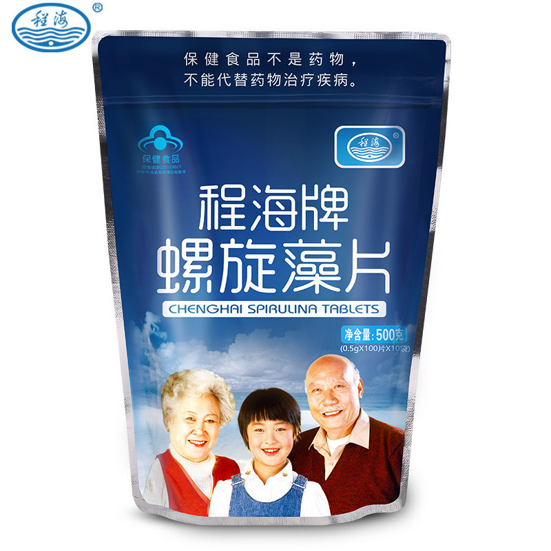 买赠共1100片】程海牌/袋螺旋藻片 健之佳大药房螺旋藻/藻类提取物