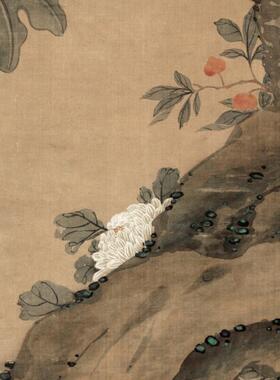 梧桐树画国画花鸟画新中式装饰画走廊过道竖版挂画白头到老壁画