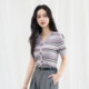 Jiarenyuan knitted sweater striped jacquard