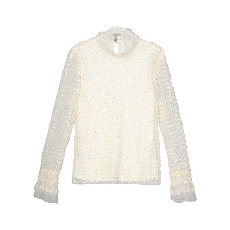 佳人苑女2021年新款冬装网纱小衫 佳人苑T恤