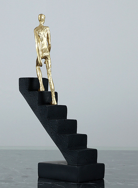 欧式风门厅书柜抽象人物装饰品