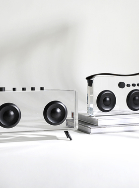 欧式风样板间留声机音响装饰摆件