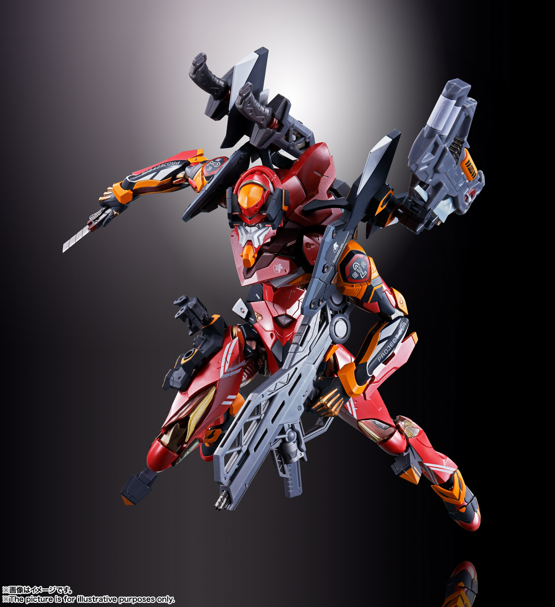 万代 Metal Build MB 新世纪福音战士 二号机 EVA 02 成品 可动 - 图2