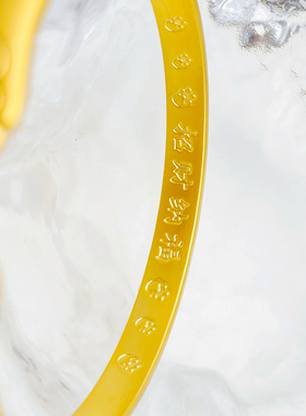 猫爪脚印开口手镯女金店同款