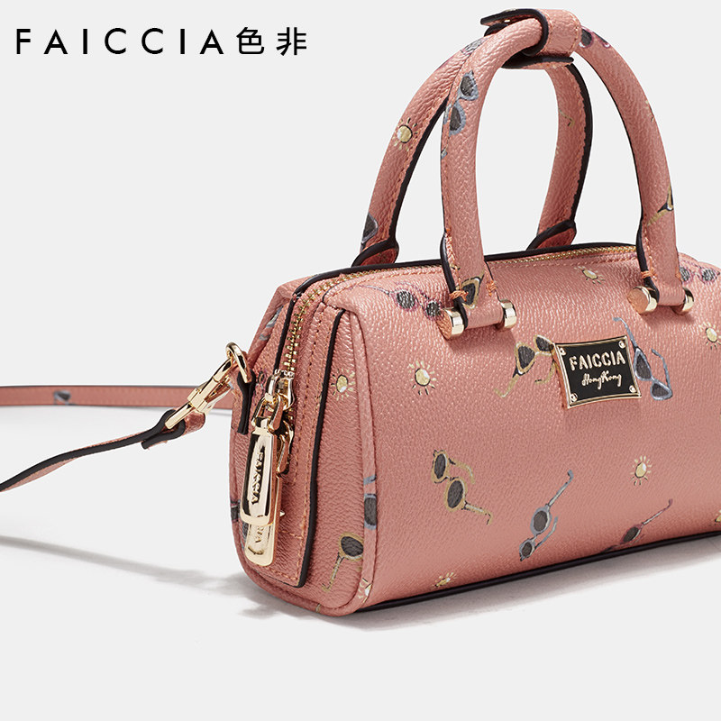 色非2020春季新款手提印花斜挎包 色非女士包袋