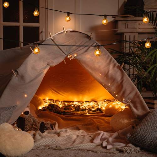 户外露营派对G40LED灯串15米25灯+3暖光灯串装饰庭院灯婚庆氛围灯 - 图0