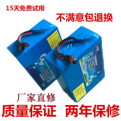 维修电动车锂电池组24v36v48v捷安特星恒电源海霸银鱼款手提电瓶 - 图1