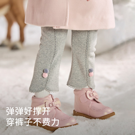 David Bella girls' pants 2025 winter new style children's casual pants children's baby fashionable trousers children's clothing