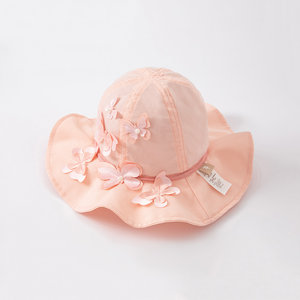 【商场同款】戴维贝拉夏季女童帽子渔夫帽儿童遮阳帽女宝太阳帽