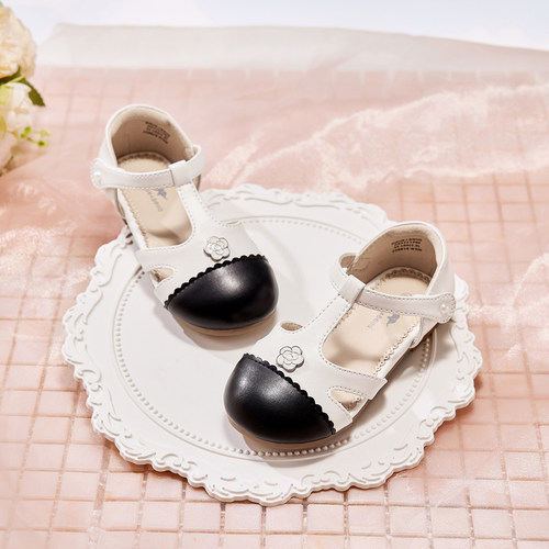 戴维贝拉女童小香风公主凉鞋2026夏季新款中大童防滑鞋子儿童皮鞋 - 图0