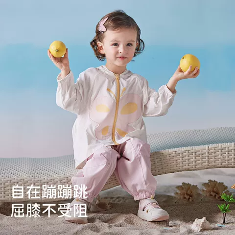 戴维贝拉女童裤子儿童工装裤男童运动裤夏季新款夏装长裤宝宝童装 图片 5