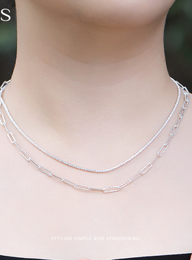 曼古银原创小众毛衣链四季百搭