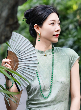 曼古银金风玉露长款毛衣链