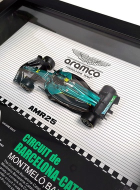 F1赛车模型AMR25阿斯顿马丁沙特阿美车手2025阿隆索赛道海报挂画