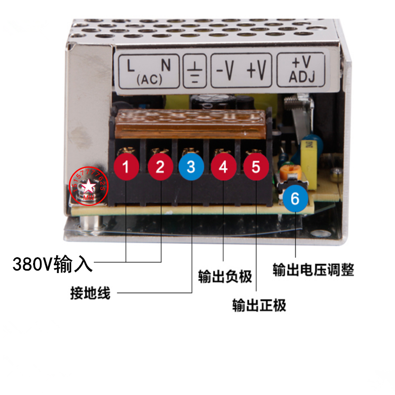 明伟AC380V输入转直流12V15V24V开关电源DS-SV-XS-15W25W30W35W - 图0