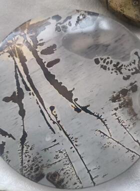 天然奇石茶杯垫手工打磨