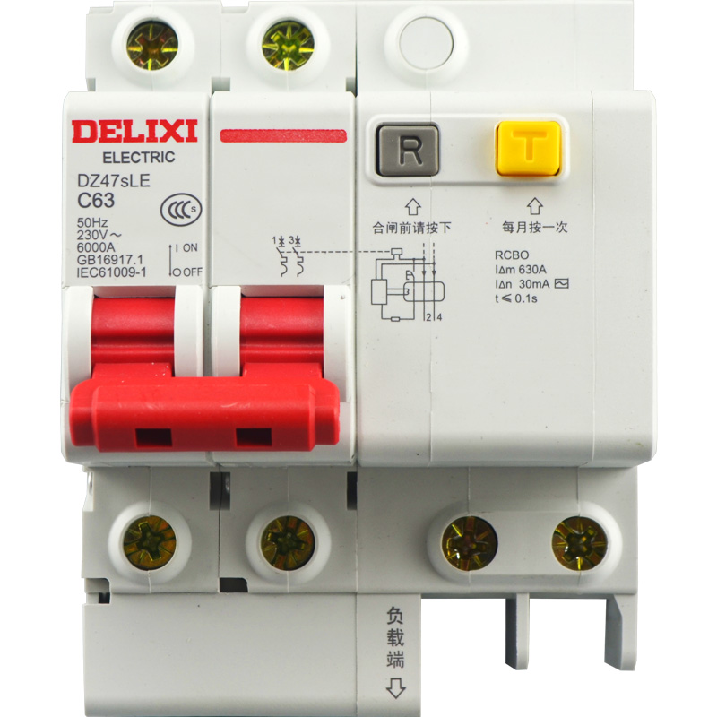 德力西漏电保护开关家用2p断路器漏电保护器63a空开空气带漏保32a-图0
