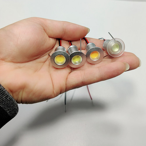 超小嵌入式满天星吊顶天花LED迷你小射灯开孔13mm 12V 1W彩灯暖白 - 图1