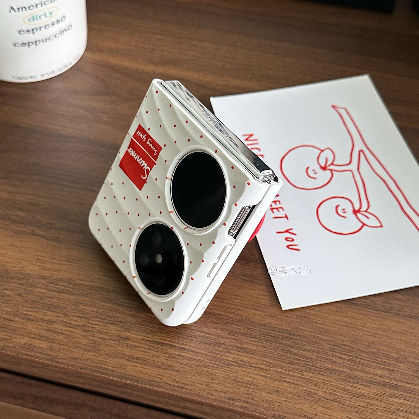 可爱简约番茄磁吸支架适用小米Mixflip2手机壳pocket华为PuraX保护套三星ZFLIP7/6/5硬壳OPPOn3flip荣耀vflip - 图2