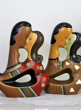 陶瓷摆件结婚礼物客厅装饰精品